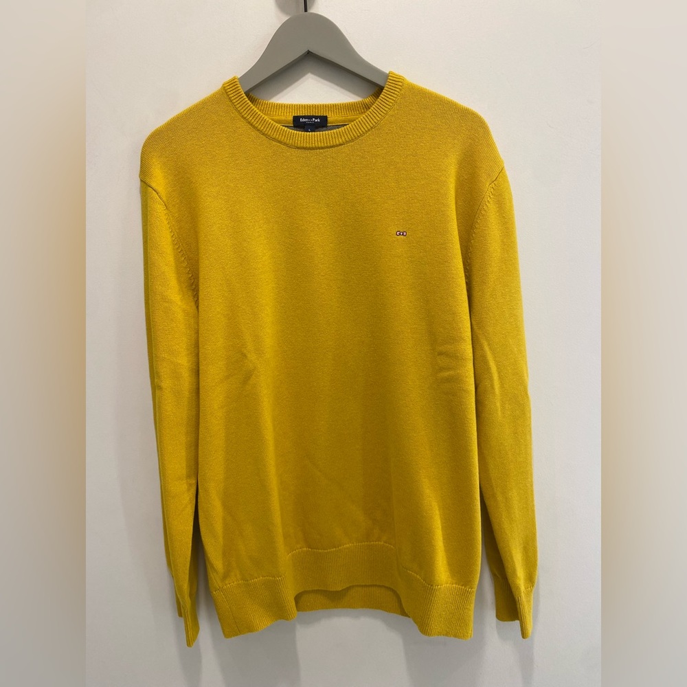 Mustard Plain Knit Sweater